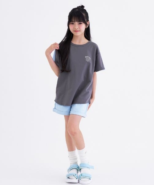 PINK-latte（ピンクラテ） tシャツ 「接触冷感」袖メッシュ切替