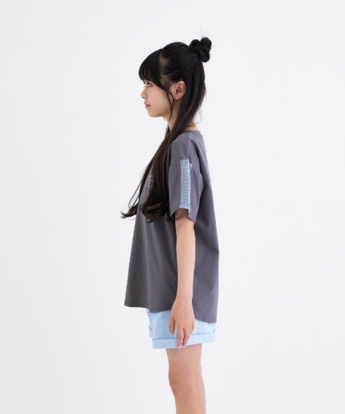 PINK-latte（ピンクラテ） tシャツ 「接触冷感」袖メッシュ切替