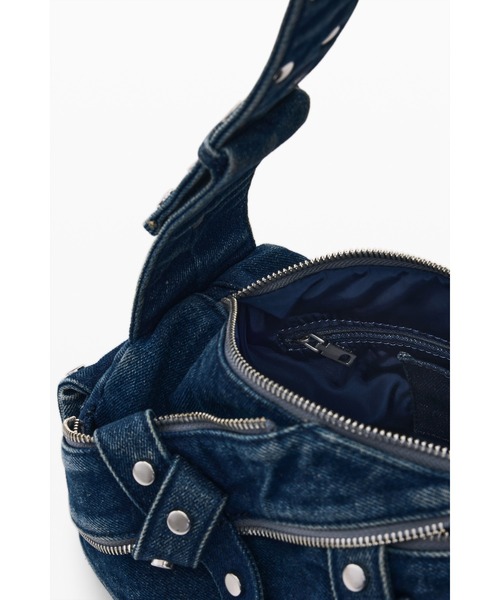 Desigual（デシグアル） ハンドバッグ リボンスタッズデニムショルダー