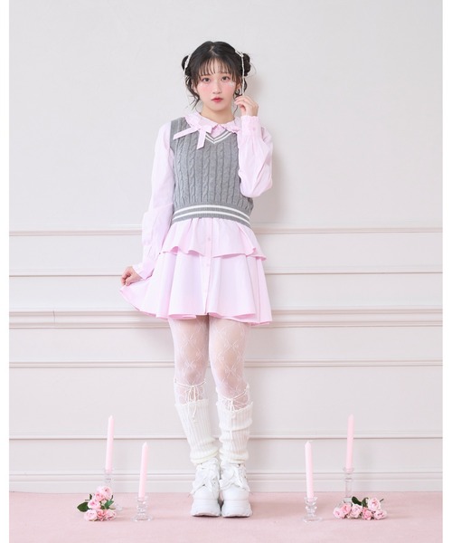「Honey Cinnamon」 コンビワンピース FREE ピンク レディース_画像6