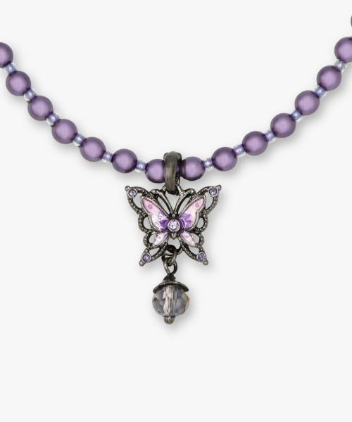 ANNA SUI（アナスイ） ネックレス 蝶モチーフ パールネックレス