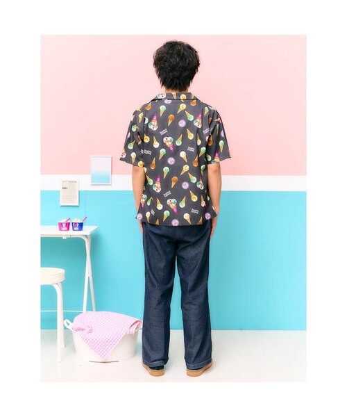 「apres les cours」 半袖シャツ MEDIUM アイボリー メンズ_画像3