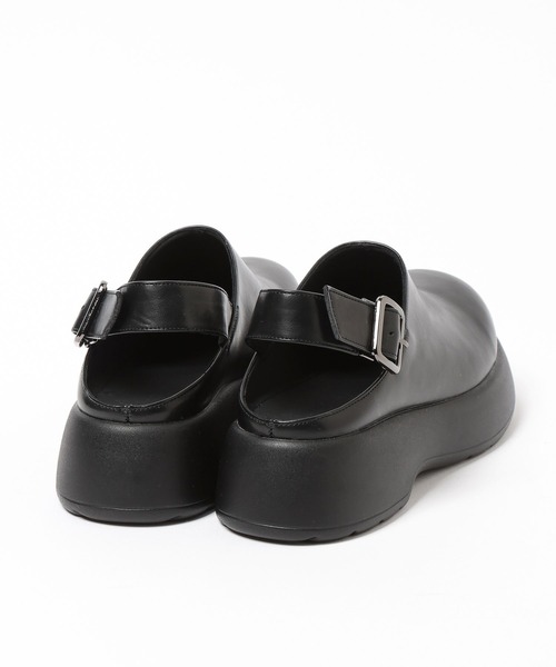 「LOWRYS FARM」 フラットサンダル LARGE ブラック レディース_画像4