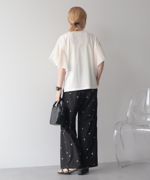 花柄パンツ レディース（色：ブラック系）の商品一覧 通販 - Yahoo