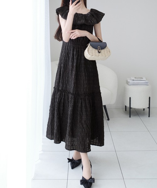「mily bilet」 ノースリーブワンピース X-LARGE アイボリー レディース_画像2