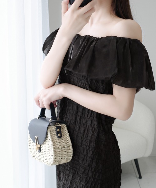 「mily bilet」 ノースリーブワンピース X-LARGE アイボリー レディース_画像6