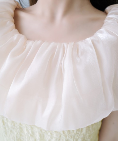 「mily bilet」 ノースリーブワンピース X-LARGE アイボリー レディース_画像9