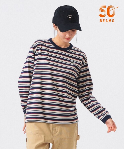 machimo　ラコステ　beamsBOY 長袖　Tシャツ LACOSTE（ラコステ） tシャツ 「別注」LACOSTE for BEAMS BOY / マルチ