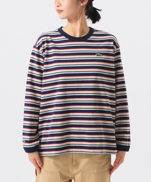 machimo　ラコステ　beamsBOY 長袖　Tシャツ LACOSTE（ラコステ） tシャツ 「別注」LACOSTE for BEAMS BOY / マルチ