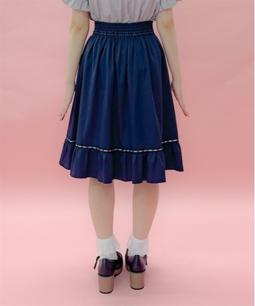 「axes femme POETIQUE」 フレアスカート MEDIUM グレー レディース_画像6