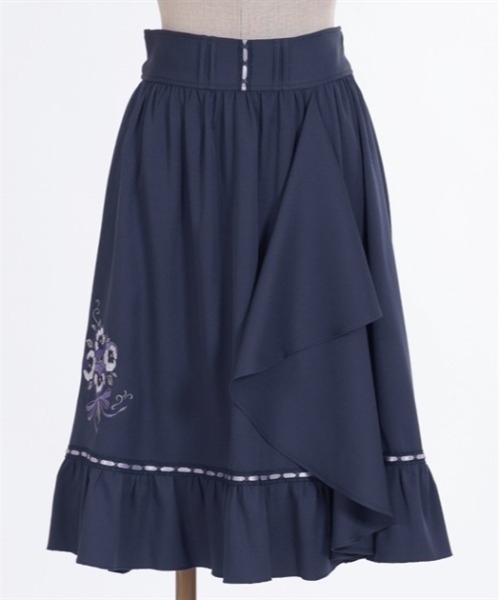 「axes femme POETIQUE」 フレアスカート MEDIUM グレー レディース_画像7