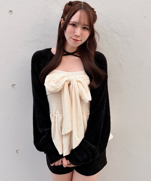 NOMAE（ノーマエ） キャミソール ベロアリボンキャミ : ZOZOTOWN Yahoo