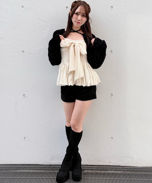 NOMAE（ノーマエ） キャミソール ベロアリボンキャミ : ZOZOTOWN Yahoo