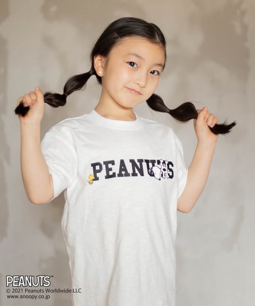 K 新品 スヌーピーワンピース PEANUTS ワンピース SNOOPY/スヌーピーロングワンピース キッズ