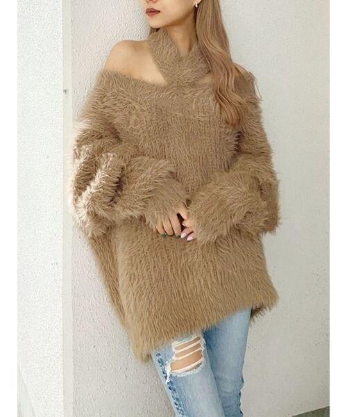 GYDA 2WAYシャギーチョーカーニットトップス 2WAYシャギーチョーカーニット TOPS[品番：MKSW0039198]｜GYDA
