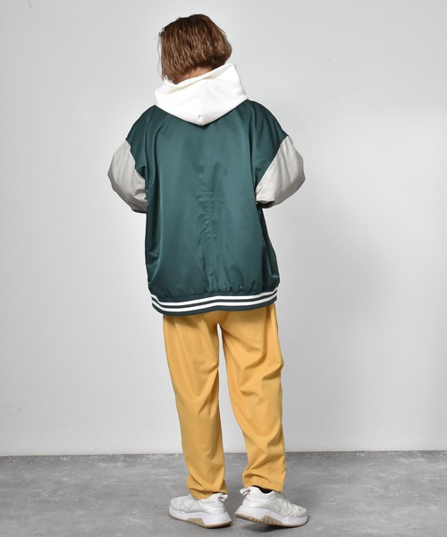 50's サテンボタスタ　スタジャン　ボロ Starting Over（スターティング オーバー） スタジャン サテン