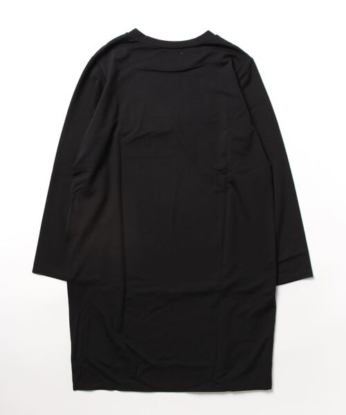 tシャツ MIDIUMISOLID for Ladies アシンメトリーサイドスリットチュニック レディース MIDIUMISOLID tシャツ for Ladies アシンメトリーサイドスリット
