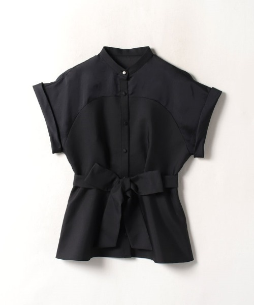 美品 LOULOU WILLOUGHBY ブッシュクローバー ペプラムブラウス LOULOU WILLOUGHBY（ルルウィルビー） ブラウス シャツ 半袖 「LOULOU