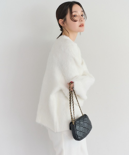 【新品】(アルパカC)BONJOUR SAGAN アルパカタッチチュニックニット Bonjour Sagan（ボンジュールサガン） ニット セーター アルパカタッチ