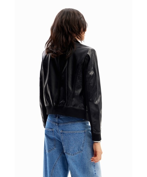 Desigual レザージャケット ライダース レトロ バイカー