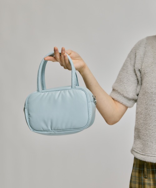 【日本入手困難】Padded velvet mini handbag ハンドバッグ FEKETE ショルダーバッグ バッグ 2WAY PADDED MINI HAND BAG
