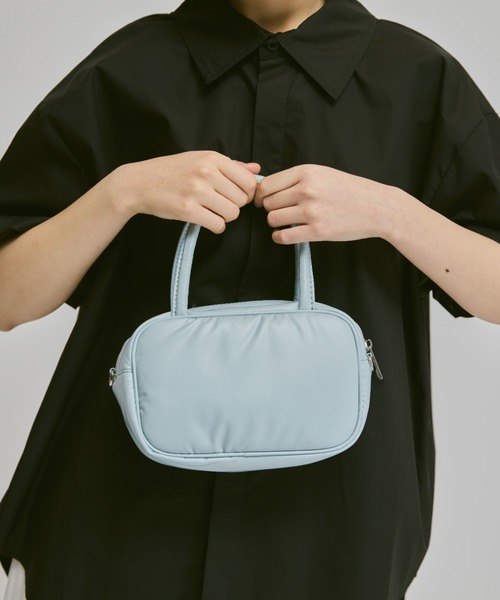 【日本入手困難】Padded velvet mini handbag ハンドバッグ FEKETE ショルダーバッグ バッグ 2WAY PADDED MINI HAND BAG