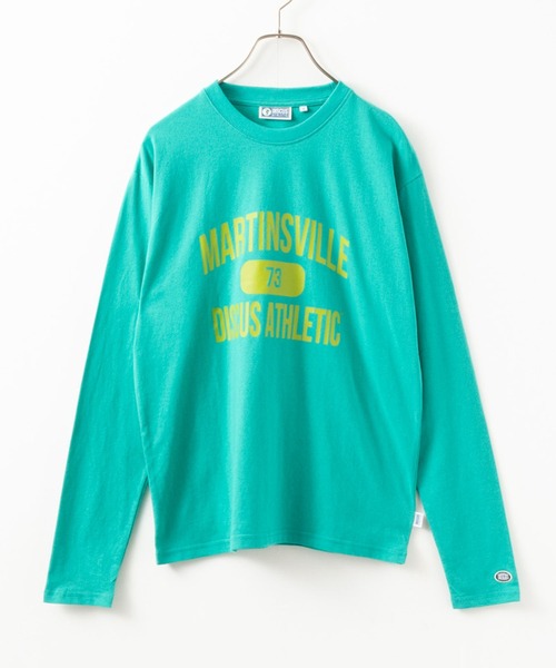 tシャツ DISCUS別注 ロゴロングスリーブTee レディース DISCUS tシャツ ディスカス プリント長袖Tシャツ ロンT