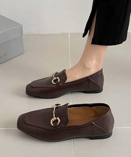 Shoes in Closet（シュークロ） ローファー 軽量 2WAY スクエアトゥ