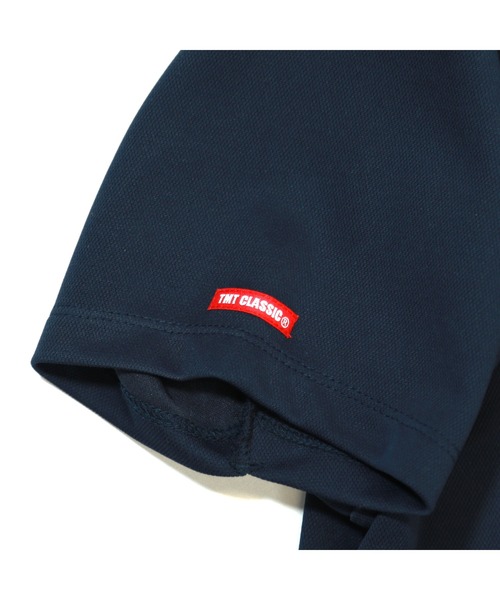 TMT CLASSIC モックネックシャツ ネイビー Sダブルネーム TMT CLASSIC