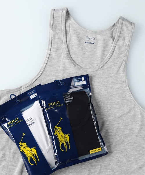 Ralph Lauren キャミソール 白黒 2点セット POLO RALPH LAUREN インナーシャツ 肌着 「POLO LAUREN」タンク