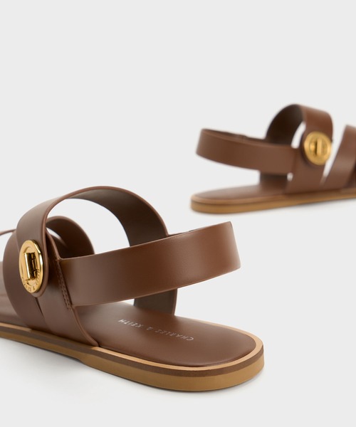 CHARLES ＆ KEITH サンダル Yaraヤラターンロックストラッピー