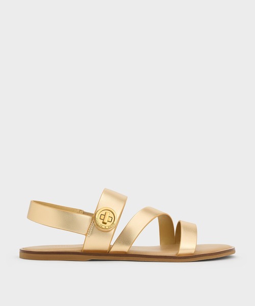 CHARLES ＆ KEITH サンダル Yaraヤラターンロックストラッピー