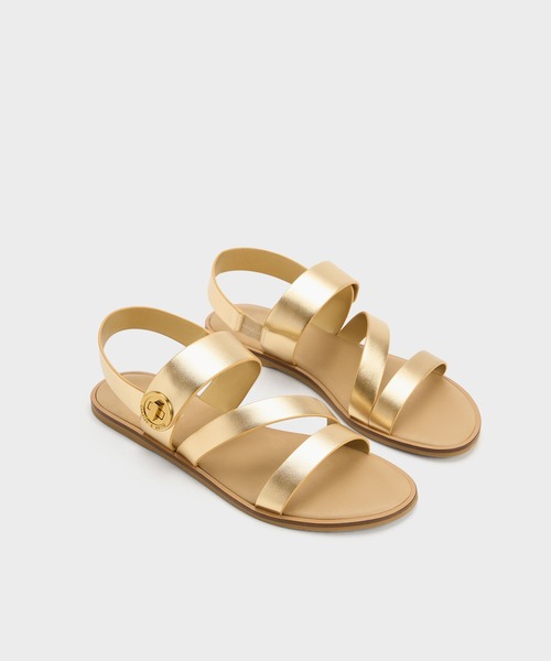 CHARLES & KEITH ヤラ ターンロックストラッピーサンダル - CHARLES & KEITH Yara ヤラ ターンロックストラッピーサンダル
