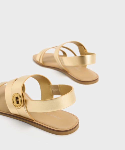 CHARLES ＆ KEITH サンダル Yaraヤラターンロックストラッピー