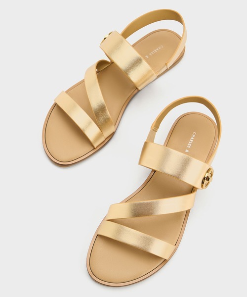 CHARLES & KEITH ヤラ ターンロックストラッピーサンダル - CHARLES ＆ KEITH サンダル Yaraヤラターンロックストラッピー