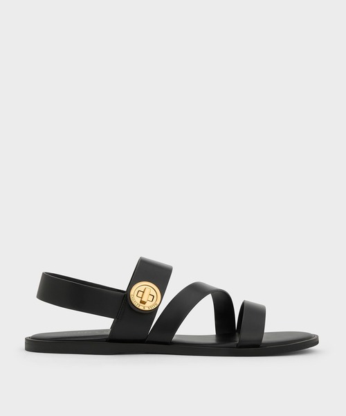 CHARLES ＆ KEITH サンダル Yaraヤラターンロックストラッピー