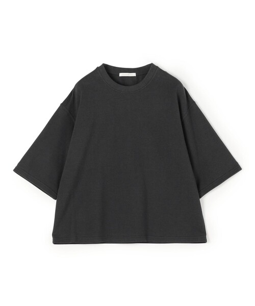 tシャツ コットンシルクカノコ ワイドクルーネックＴシャツ レディース