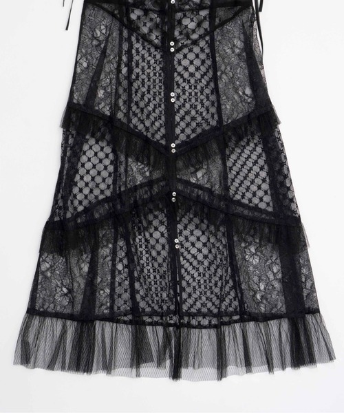 MAISON SPECIAL ワンピース Docking Lace Tulle Frill