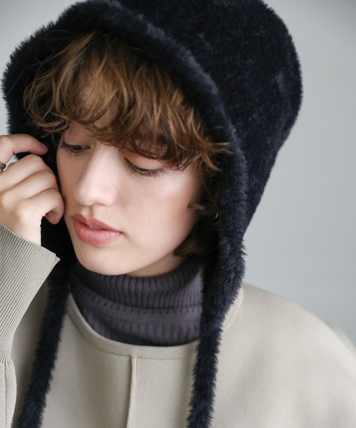 select MOCA（セレクトモカ） ニット帽 ニットキャップ シャギー