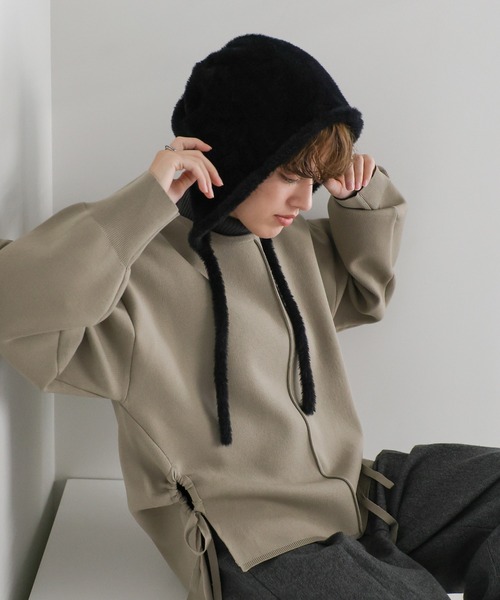 select MOCA（セレクトモカ） ニット帽 ニットキャップ シャギー