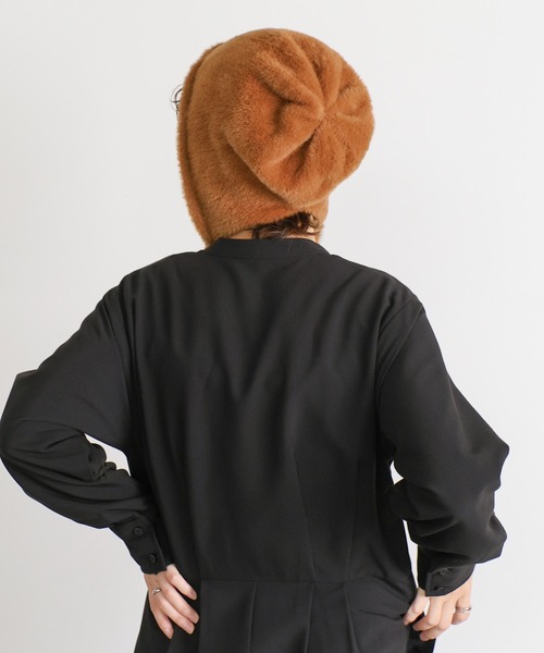 select MOCA（セレクトモカ） ニット帽 ニットキャップ シャギー