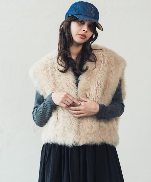 ORIENT MILLINERY コート アウター LAMB SKIN FUR GILET