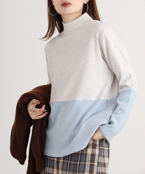 tシャツ BRODIAEA マルチカラー微起毛プルオーバー レディース tシャツ BRODIAEA マルチカラー微起毛プルオーバー レディース
