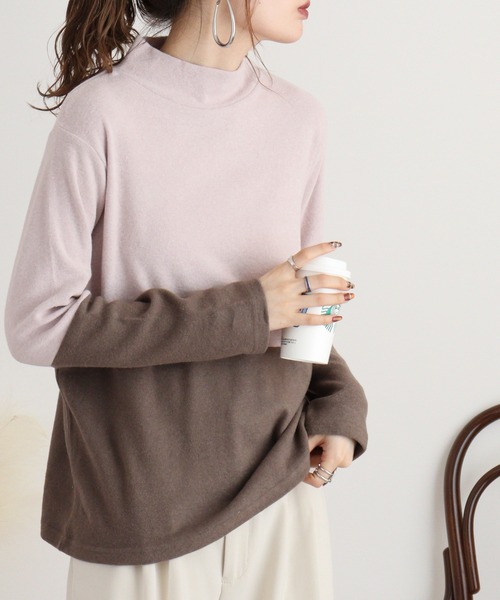 tシャツ BRODIAEA 起毛配色プルオーバー レディース tシャツ BRODIAEA 起毛配色プルオーバー レディース : ZOZOTOWN