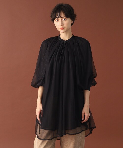 Pheeta フィータ Harey ブラウス 長袖チュニック シアー 美品 Pheeta(フィータ)長袖チュニック“Harey” ph21ss-06 | iroma..aranciato