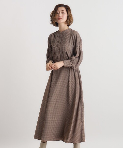 grove（グローブ） ワンピース プリントタックシャツワンピース