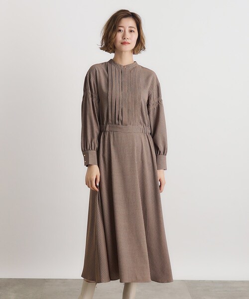 grove（グローブ） ワンピース プリントタックシャツワンピース