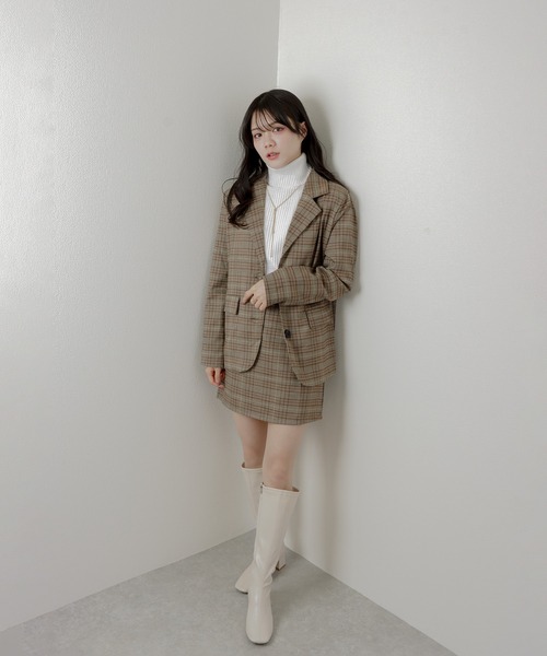 ≪美品≫ ローチェ 上下セット Mサイズ M DOLLY セットアップ retro check set up/レトロチェック