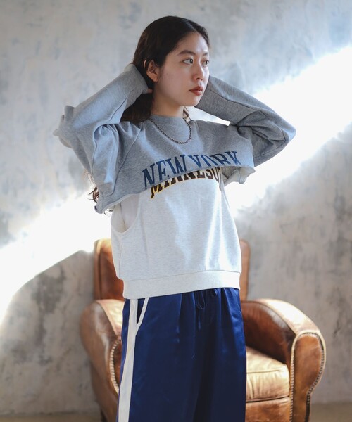 トレーナー スウェット ambiance / 2way Sweatshirt レディース