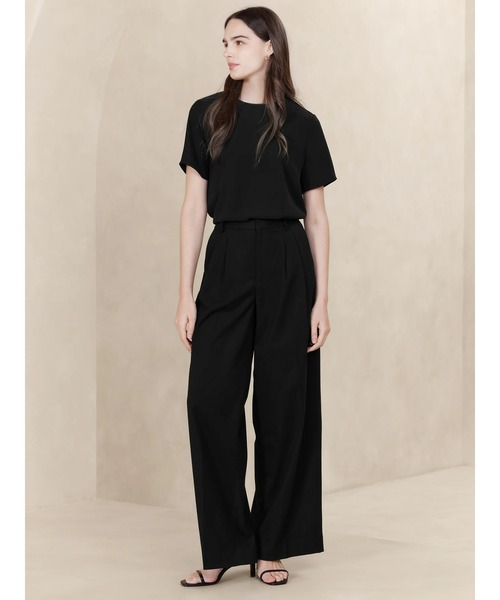「BANANA REPUBLIC FACTORY STORE」 半袖ブラウス S ホワイト レディース_画像6